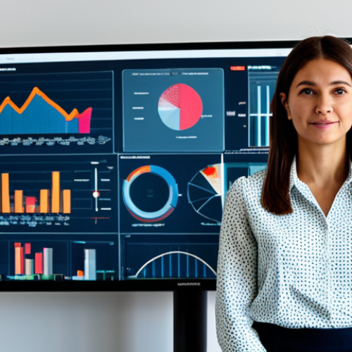 Home 6 **
"A professional female statistician, fully clothed in a modest business casual outfit, standing in front of a large data visualization on a monitor, appropriate attire, safe for work, perfect anatomy, correct proportions, well-formed hands, proper finger count, modern office environment, family-friendly, professional photography, high quality."
**