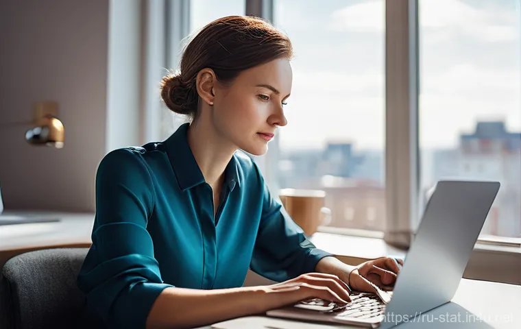 통계분석가의 하루 일과 - **Morning Data Insight Ritual:**
    A female data analyst, in her late twenties, with a focused and...