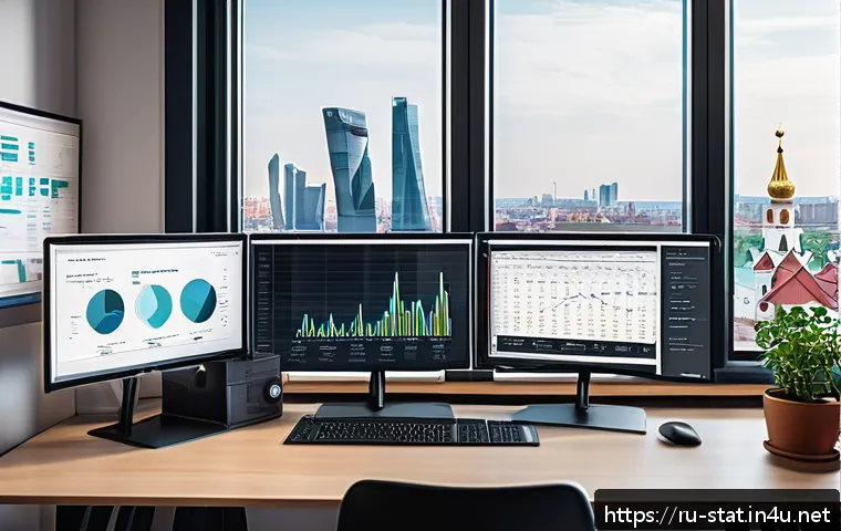 통계분석 프로젝트를 위한 기초 데이터 셋 - A detailed digital illustration of a modern data analyst's workspace focused on open data sources fo...