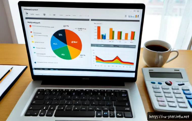 통계분석 실무 체크리스트 - Photorealistic overhead view of a Russian business analyst’s tidy desk during a statistical analysis...